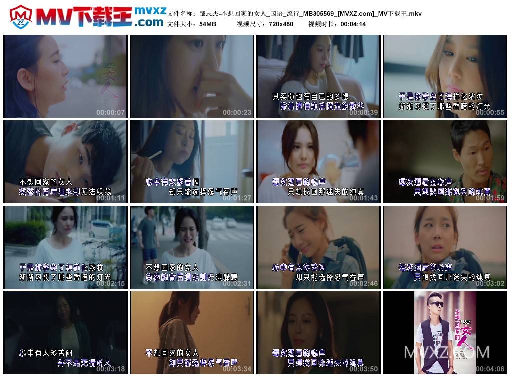 邹志杰-不想回家的女人_国语_流行_MB305569